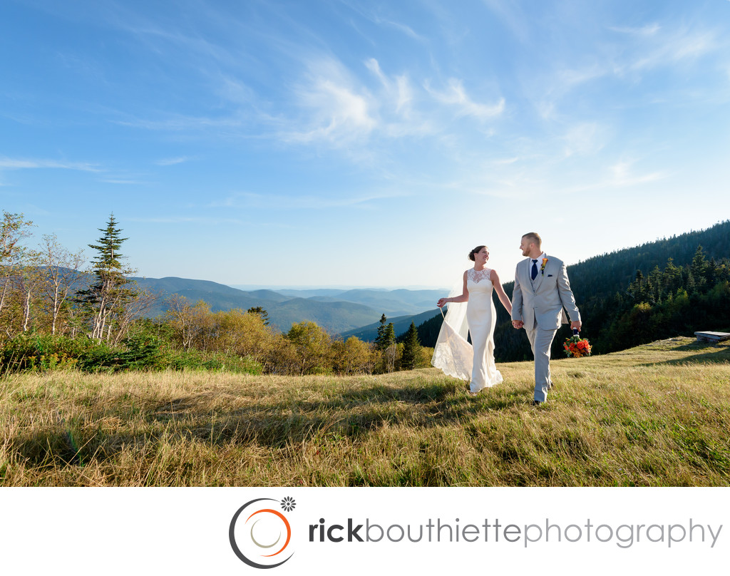Waterville Valley Mountaintop New Hampshire Wedding