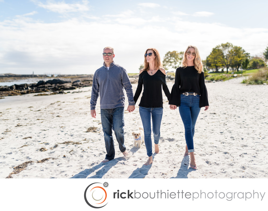 Modern Family Photography - Walking The Beach