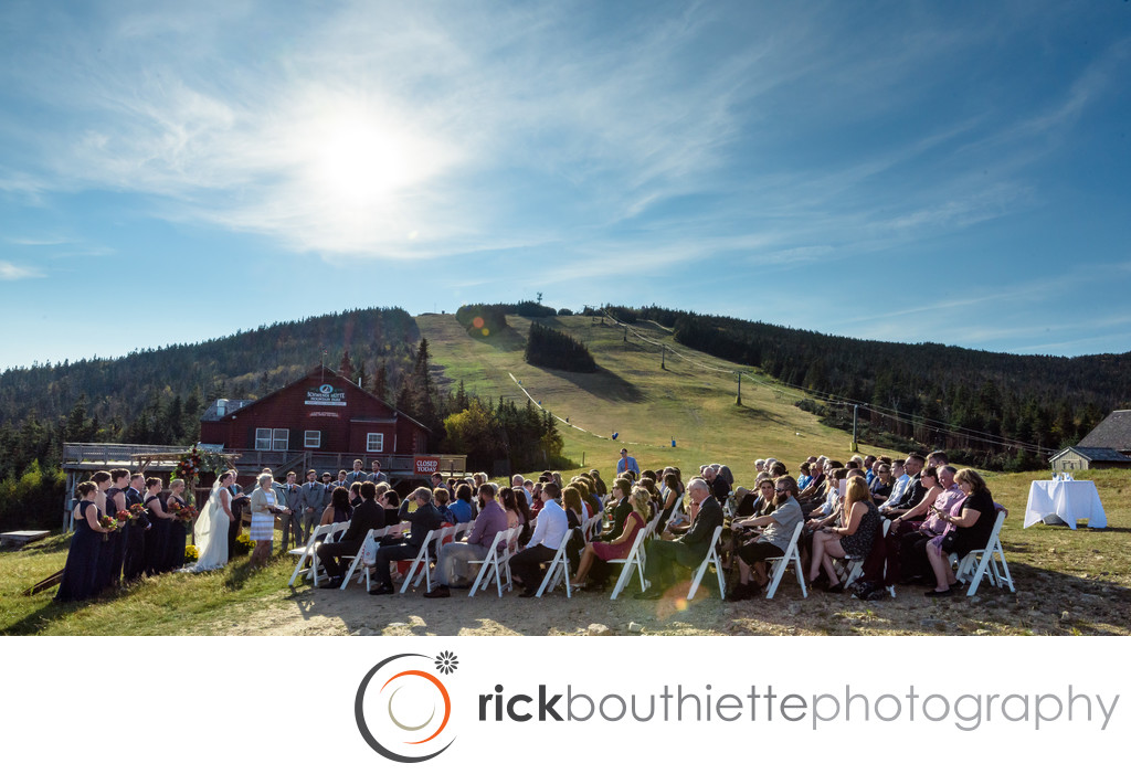 Waterville Valley Resort Mountaintop Wedding Ceremony