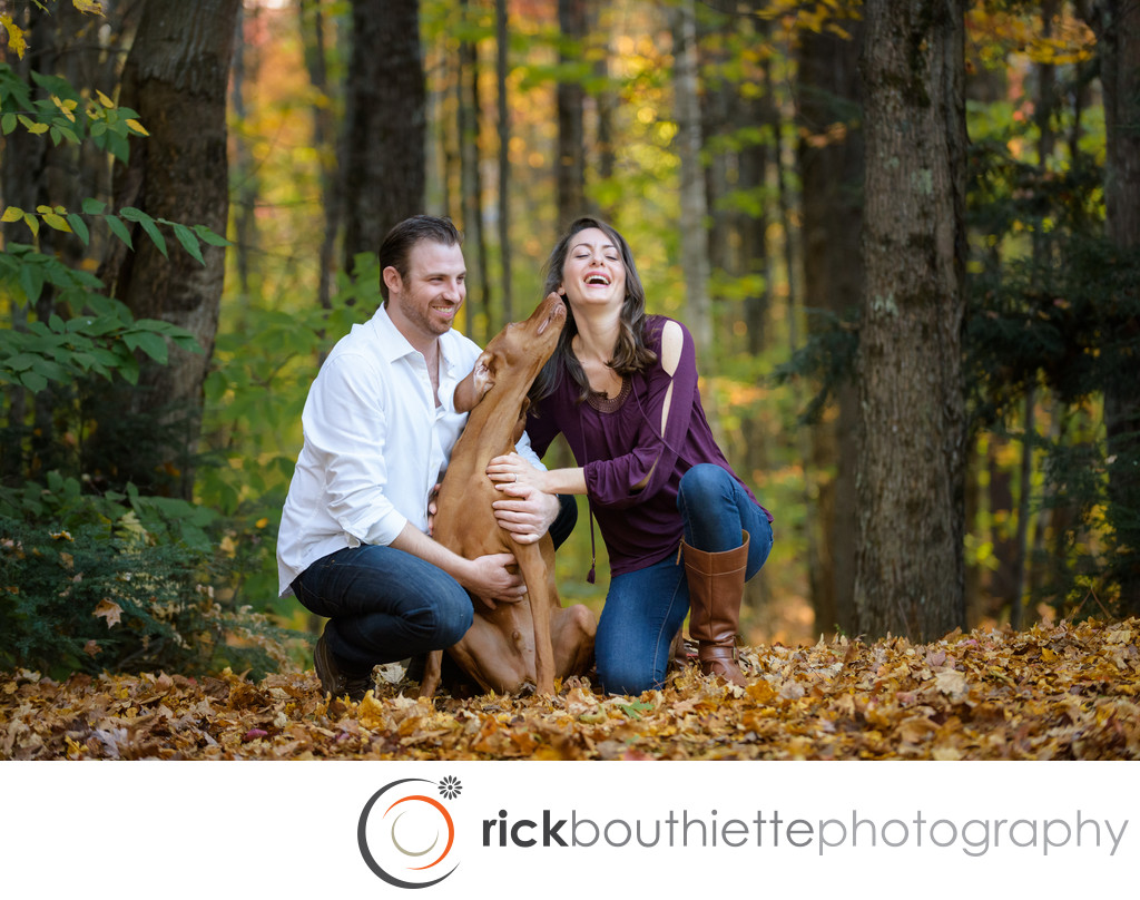 Engagement Session Kisses + Fall Color