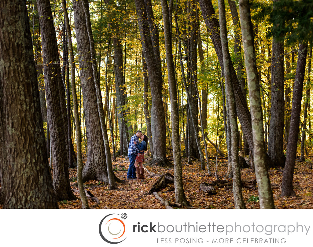 Fall Engagement Session At Wagon Hill - Durham, NH