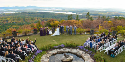 CASTLE IN THE CLOUDS WEDDING CEREMONY - NH FALL WEDDING