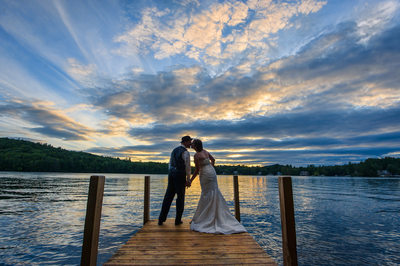 SUNSET ROMANCE - LAKE WINNIPESAUKEE WEDDING