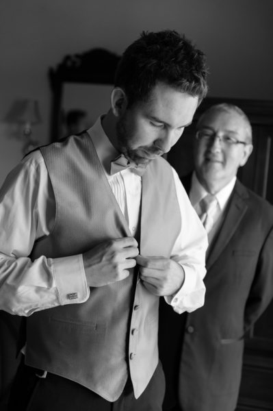 Groom Getting Ready - Mountain View Grand Resort