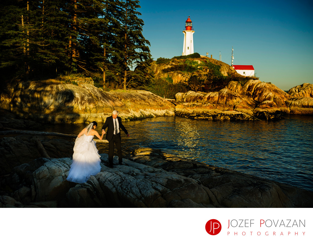 Lighthouse Park Scenic Wedding pictures West Vancouver