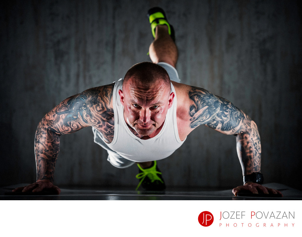 Crossfit training workout lifestyle studio photography