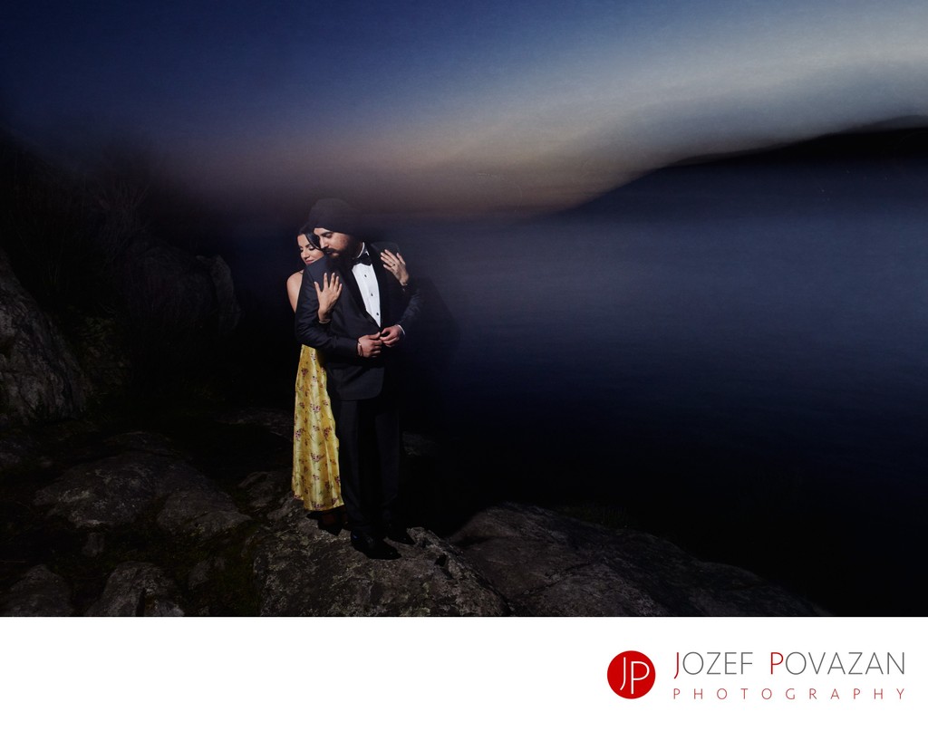 White cliff  park wedding portrait of bride and groom