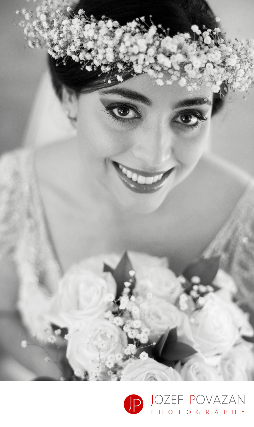 Persian Wedding bride portrait first look session pics