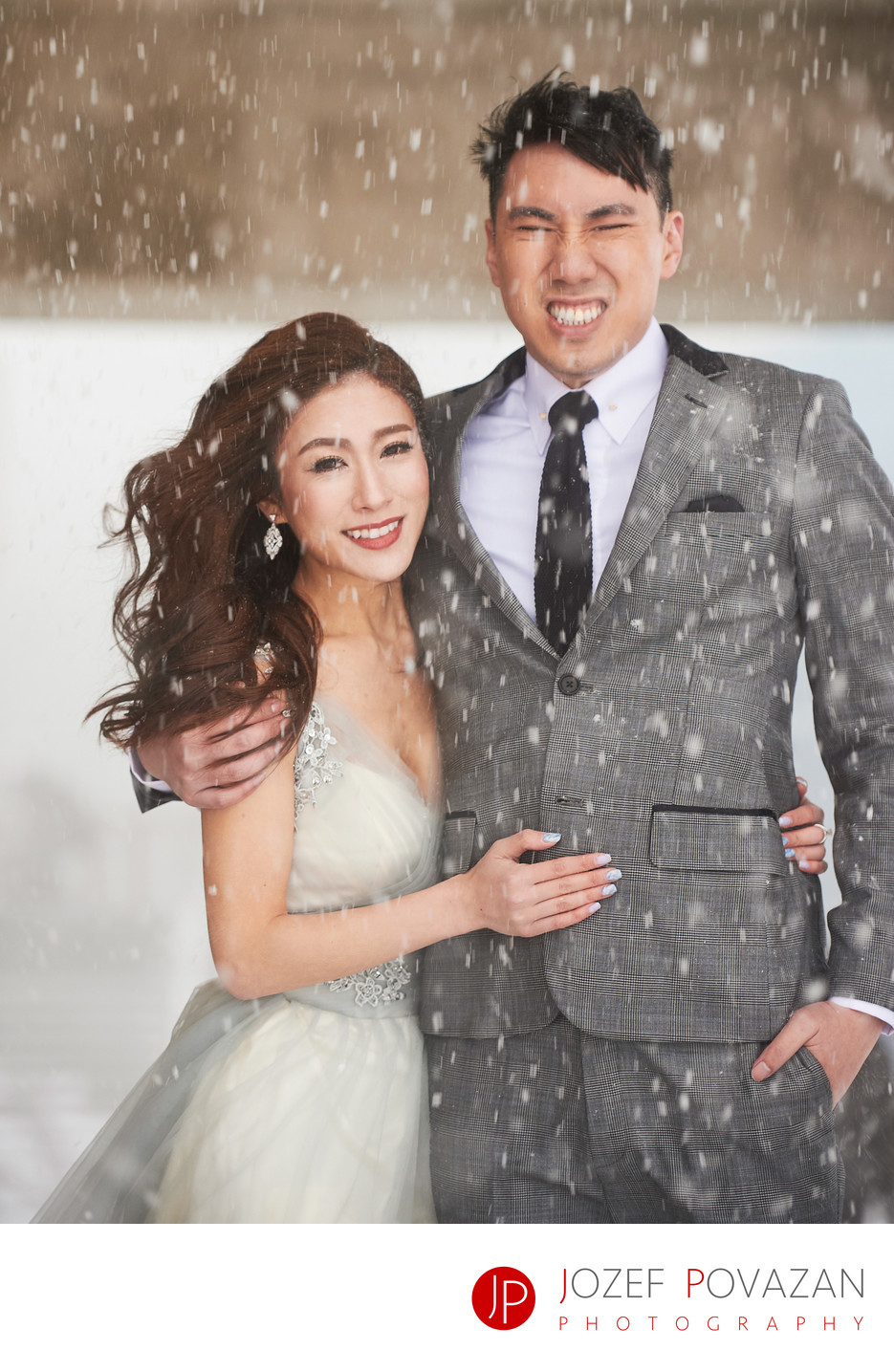 Whistler Blackcomb Wedding Photographer snowstorm bride