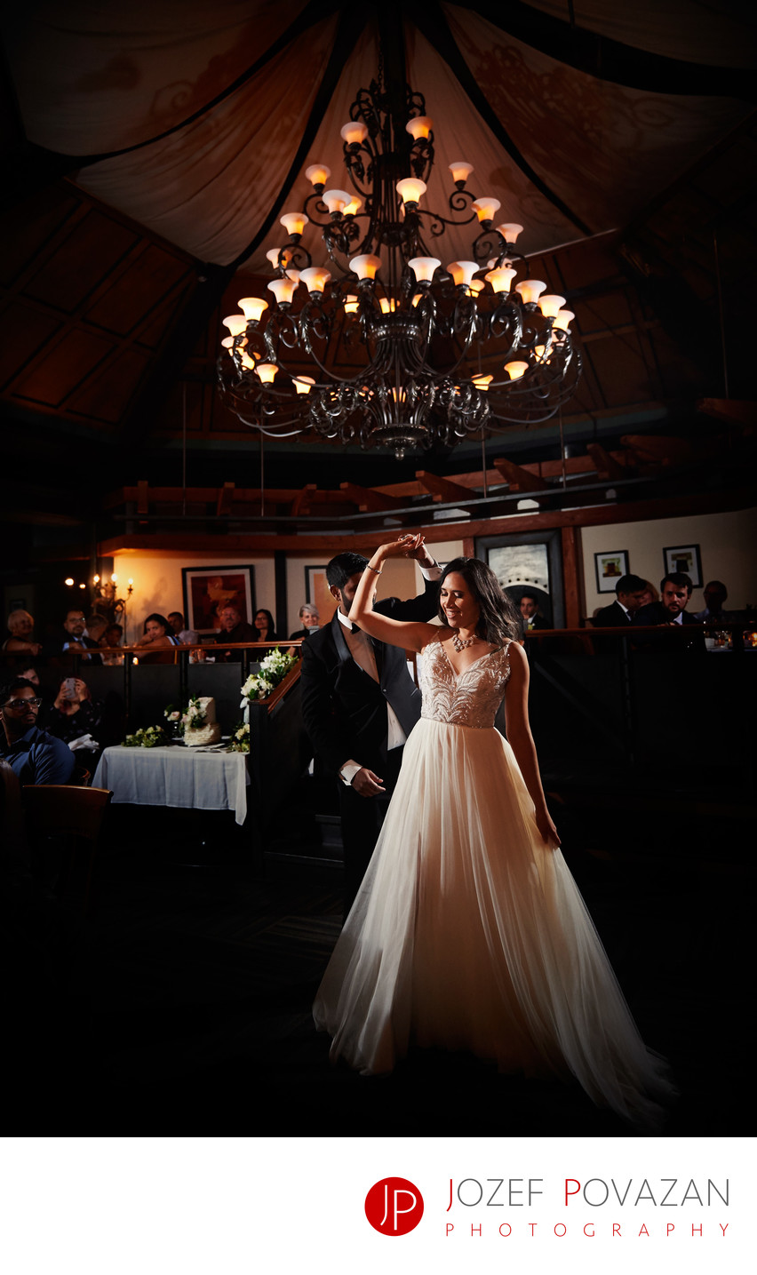 Queen Elizabeth Seasons Restaurant wedding first dance