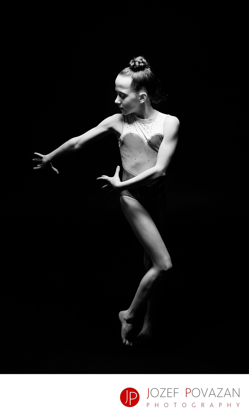 Active sport photography dancing - gymnastics portraits