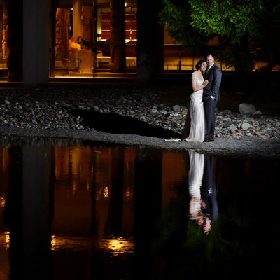 UBC Museum of Anthropology wedding epic night romance 