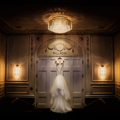 Rosewood Hotel Georgia Wedding Photographer Bride Dress