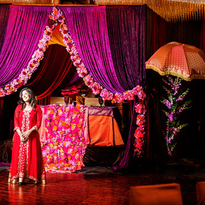 Indian Ismaili Bride at Mehndi Reception Pan Pacific