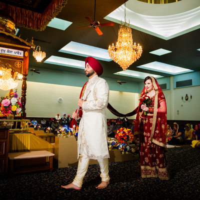 Akali Singh Sikh Wedding Photographer Ceremony Walk 