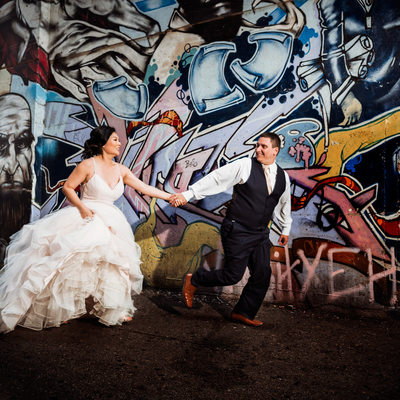 Gastown Vancouver Graffiti Back-lane Wedding pictures
