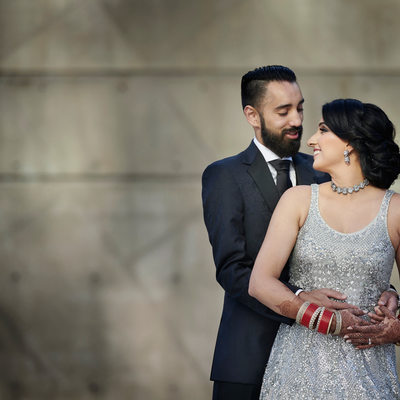 Indian bride reception portraits Vancouver wedding