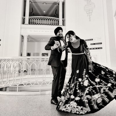 Vancouver Art Gallery Wedding photographer Indian bride