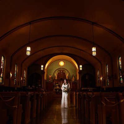 St Francis Assisi church Vancouver wedding photographer