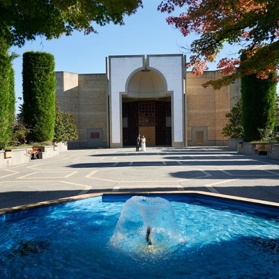 Ismaili centre Vancouver courtyard wedding photographer