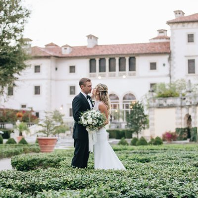 Wedding at the Vizcaya Museum and Gardens in Miami