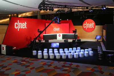 c|net stage at CES in Las Vegas Sands Convention Center