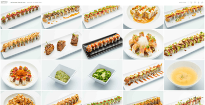 Food restaurant photography for a point of sale (POS) system.