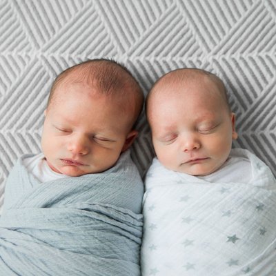 Newborn Twin Portrait Photography Pittsburgh by MTP