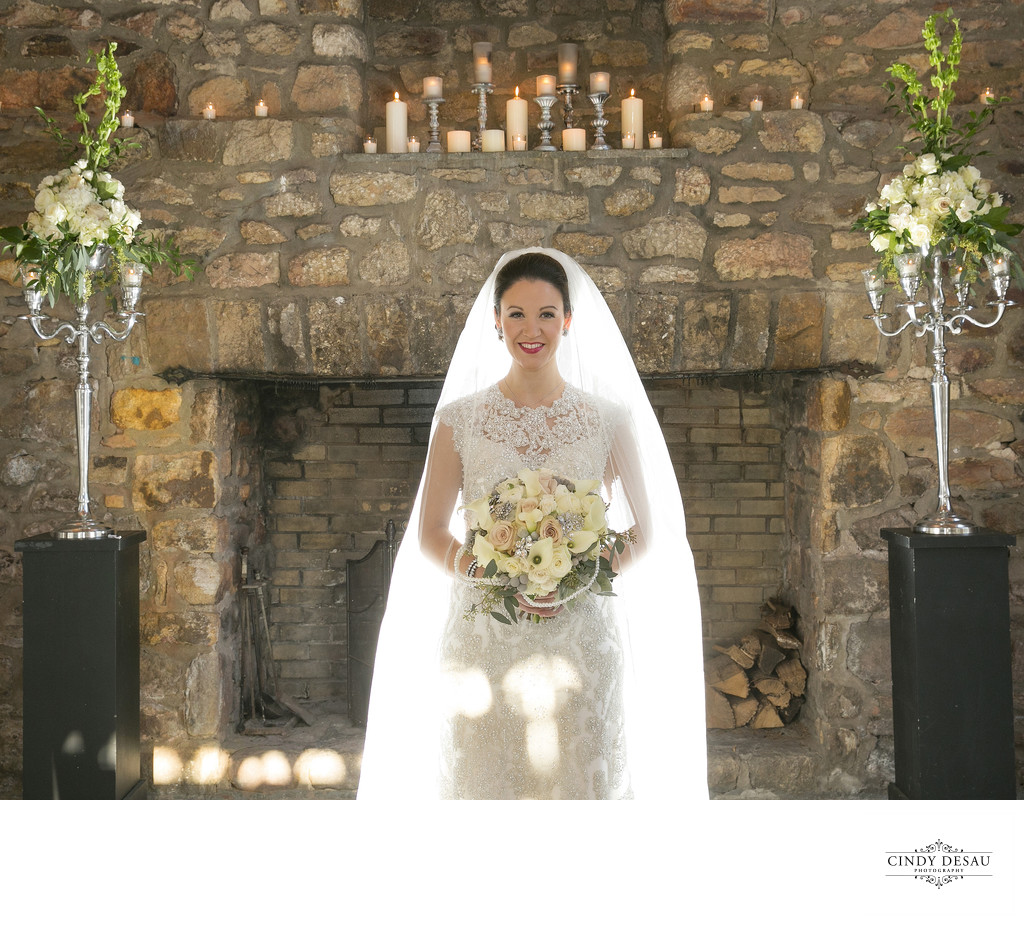 bride-Holly Hedge Estate- fireplace-candles