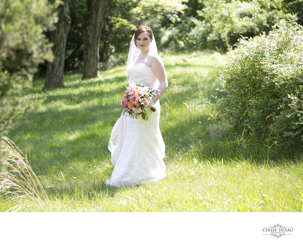 Natural Light Candid Bridal Photographs in Bucks County