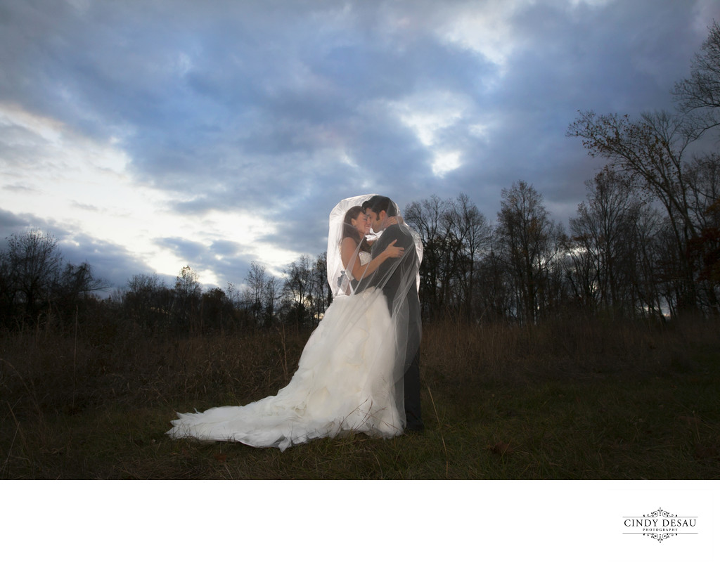 Sunset in the Field: New Hope Wedding Photographer