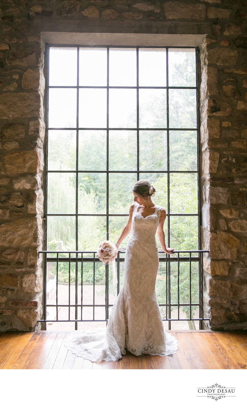 Amazing Barn Window Wedding Photo in New Hope