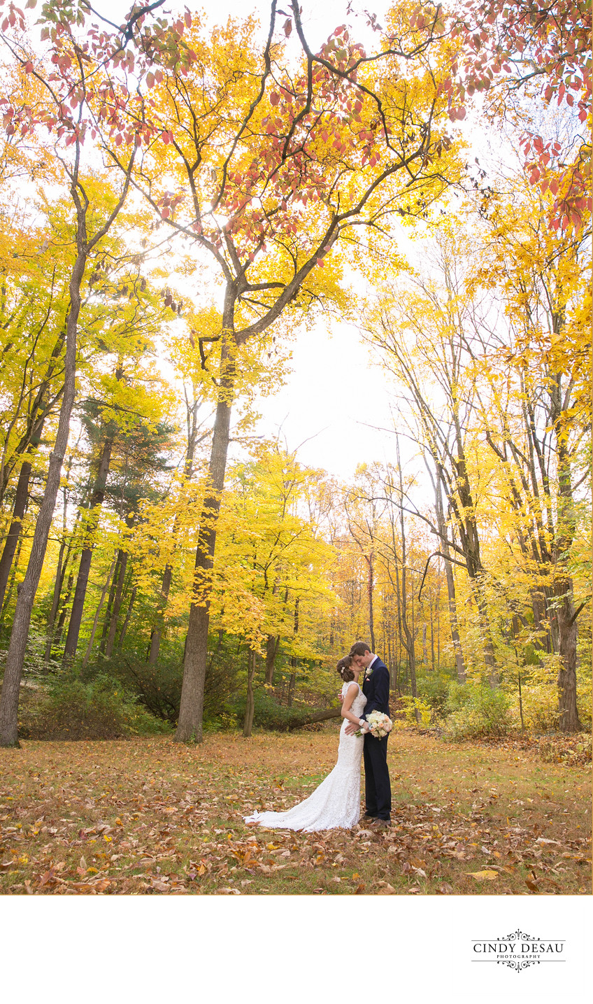 Beautiful Fall Bucks County Wedding Photographer