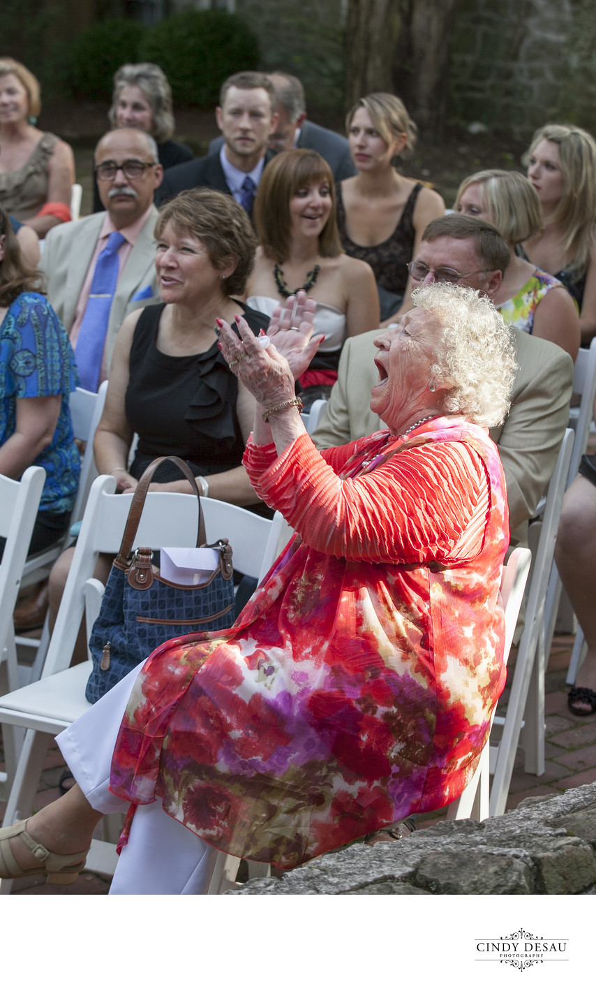 Grandmom Applauds Wedding in New Hope Photos
