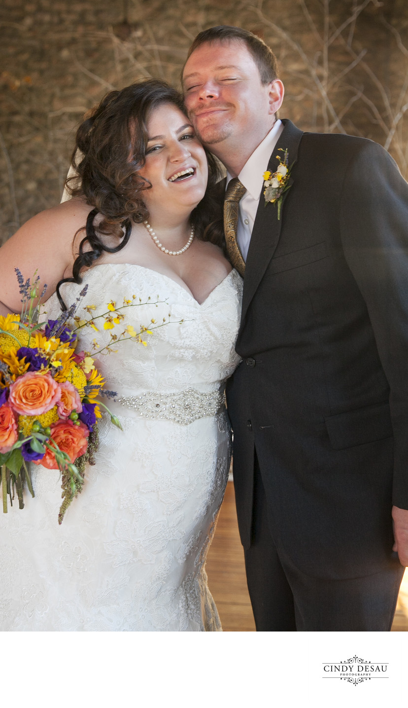 Joyous Moment Captured of Bride and Groom in New Hope