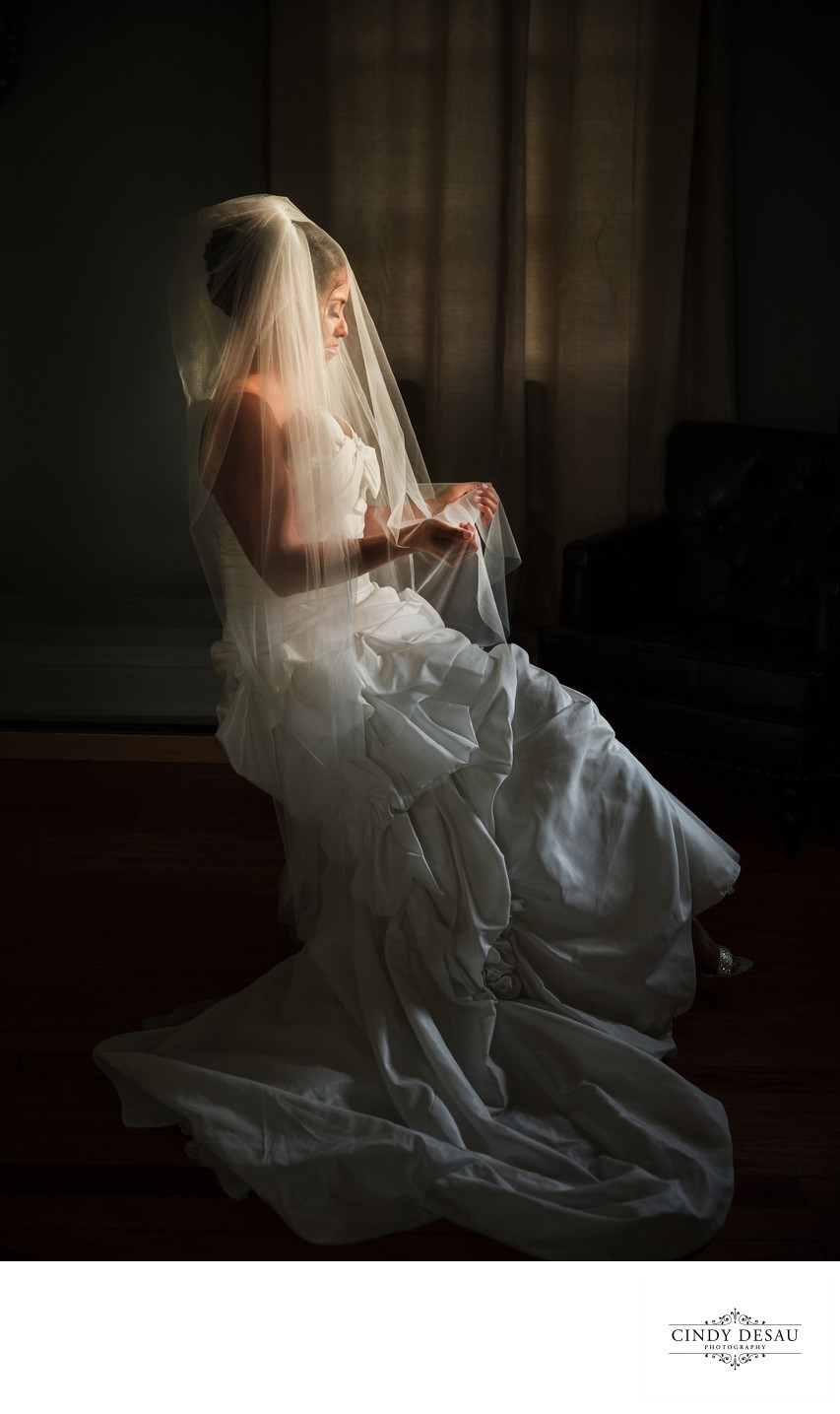 Gorgeously Stunning Bridal Portrait at Farmstead of Ringoes