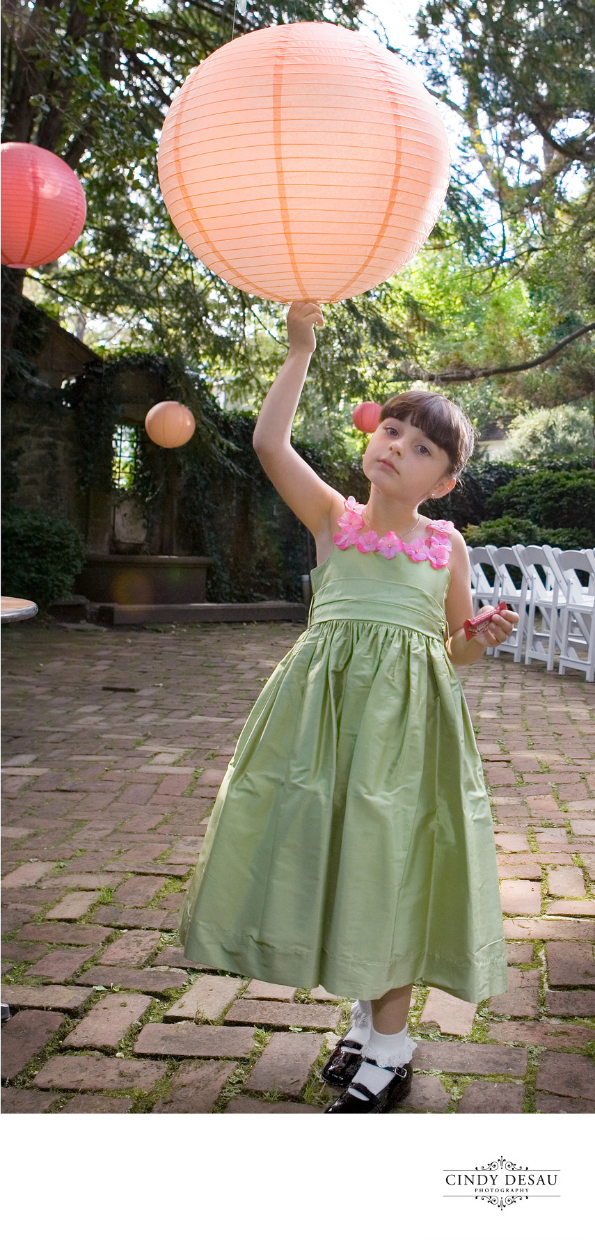 Flower Girl and Cool Wedding Decor in New Hope Photo