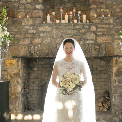 bride-Holly Hedge Estate- fireplace-candles