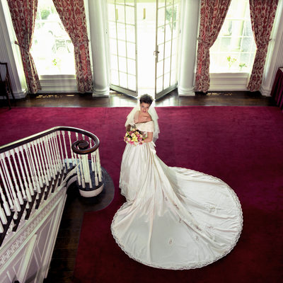 Bride at Prospect House on Princeton University Wedding