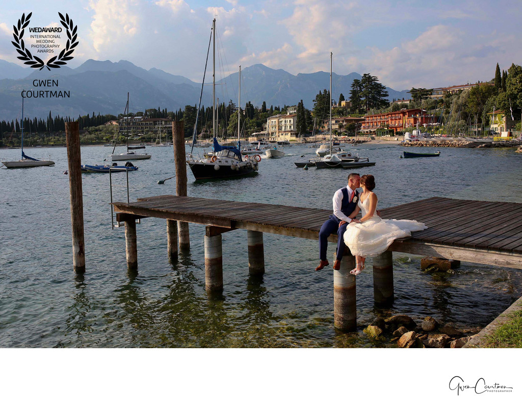 Wedding photos on Lake Garda