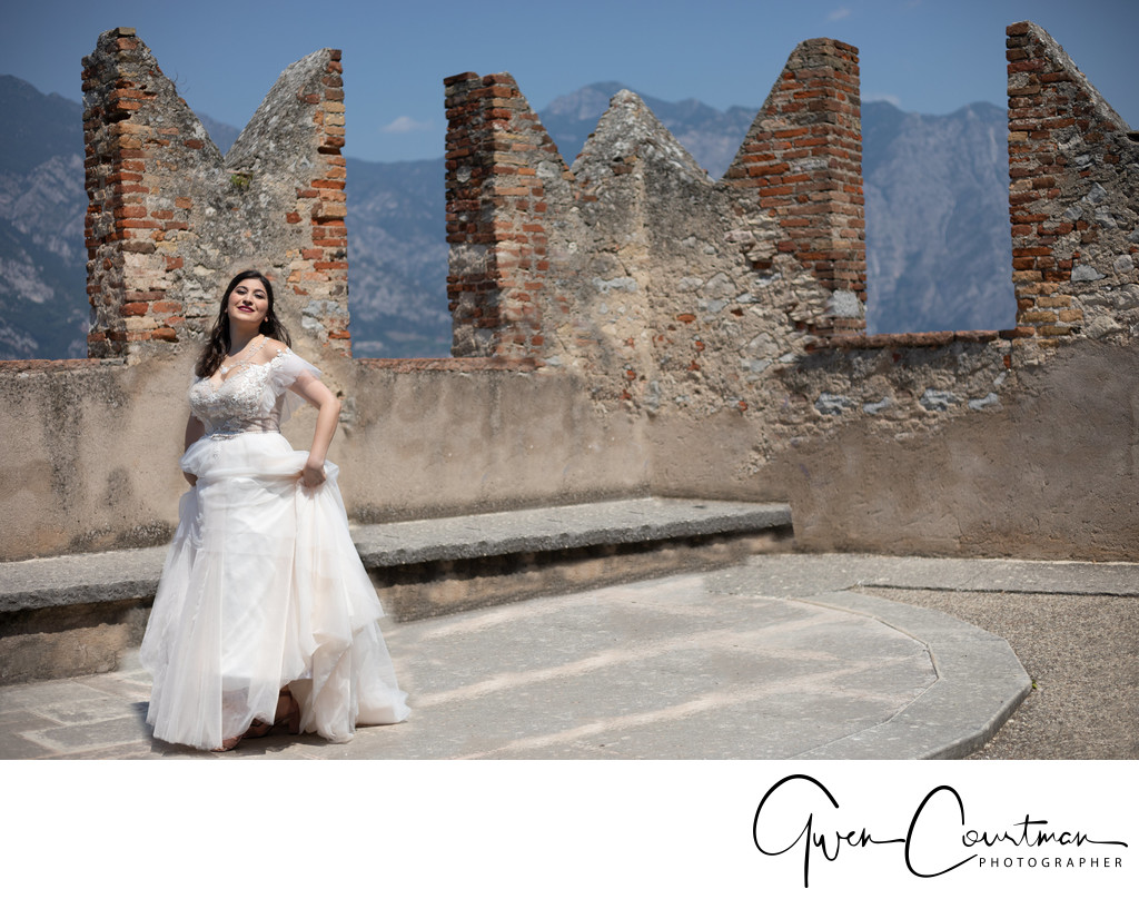Tina Dancing, Malcesine , Lake Garda, Italy.