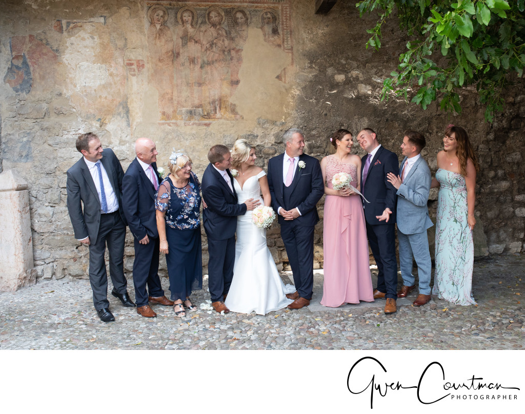 Enjoyable family wedding on Lake Garda