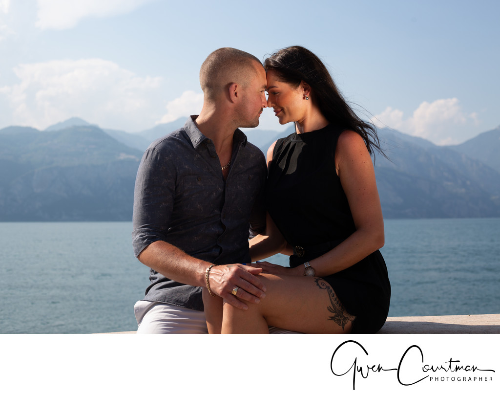 Loved up in Malcesine. Anniversary photo shoot.