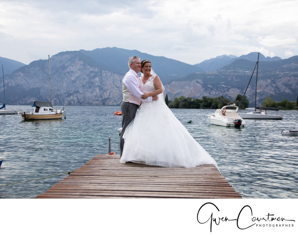 Charlotte and Jason Malcesine, Lake Garda, Italy