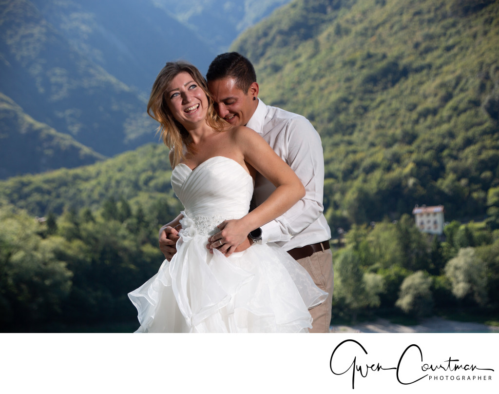 Amazing wedding photographs in Italy.