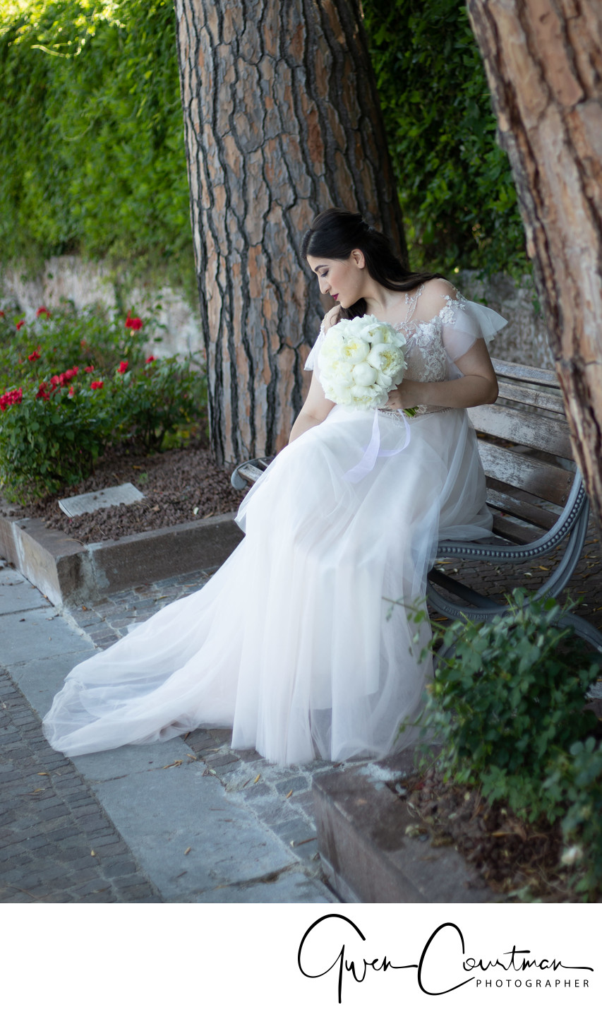 Tina, Stunning bride in Malcesine ready to marry