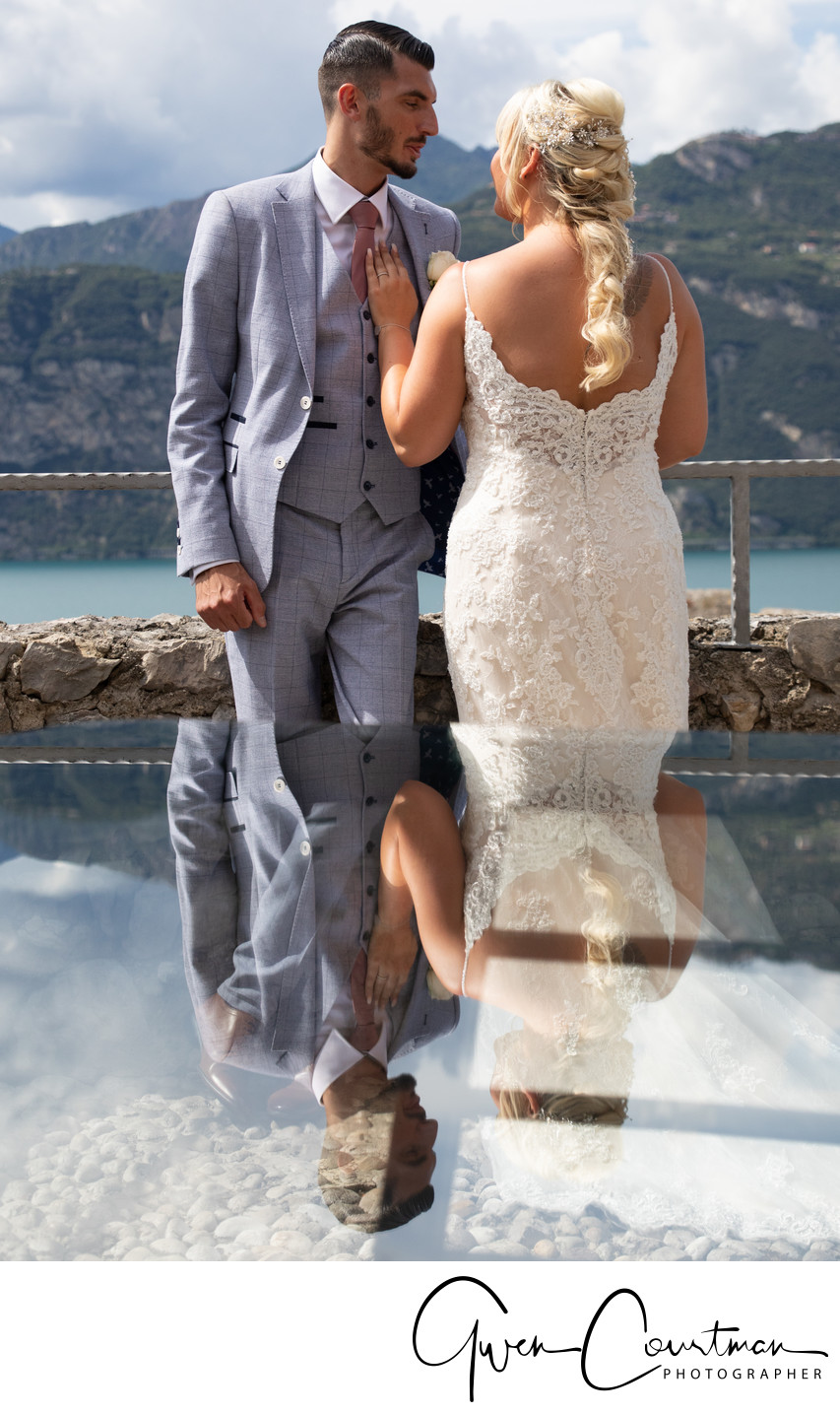 Gemma and Mark, Lake Garda, Italy, Lake Terrace