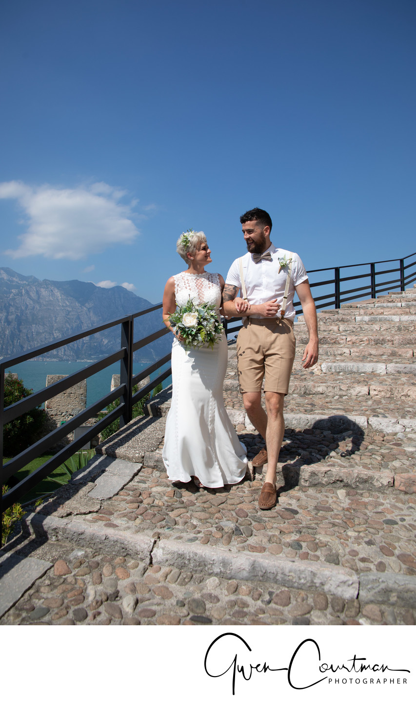 Em and Tom , Wedding Malcesine Castle, Lake Garda, IT