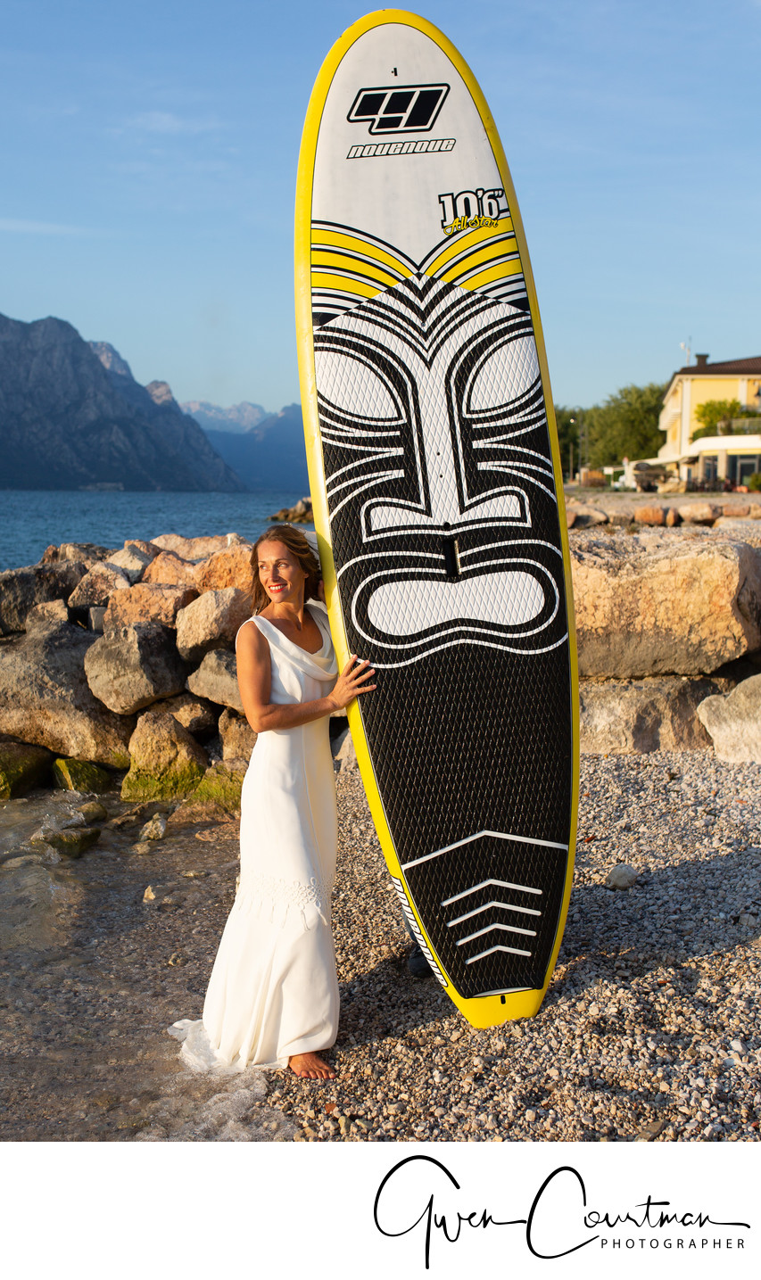 Trash the dress Stand up Paddle.