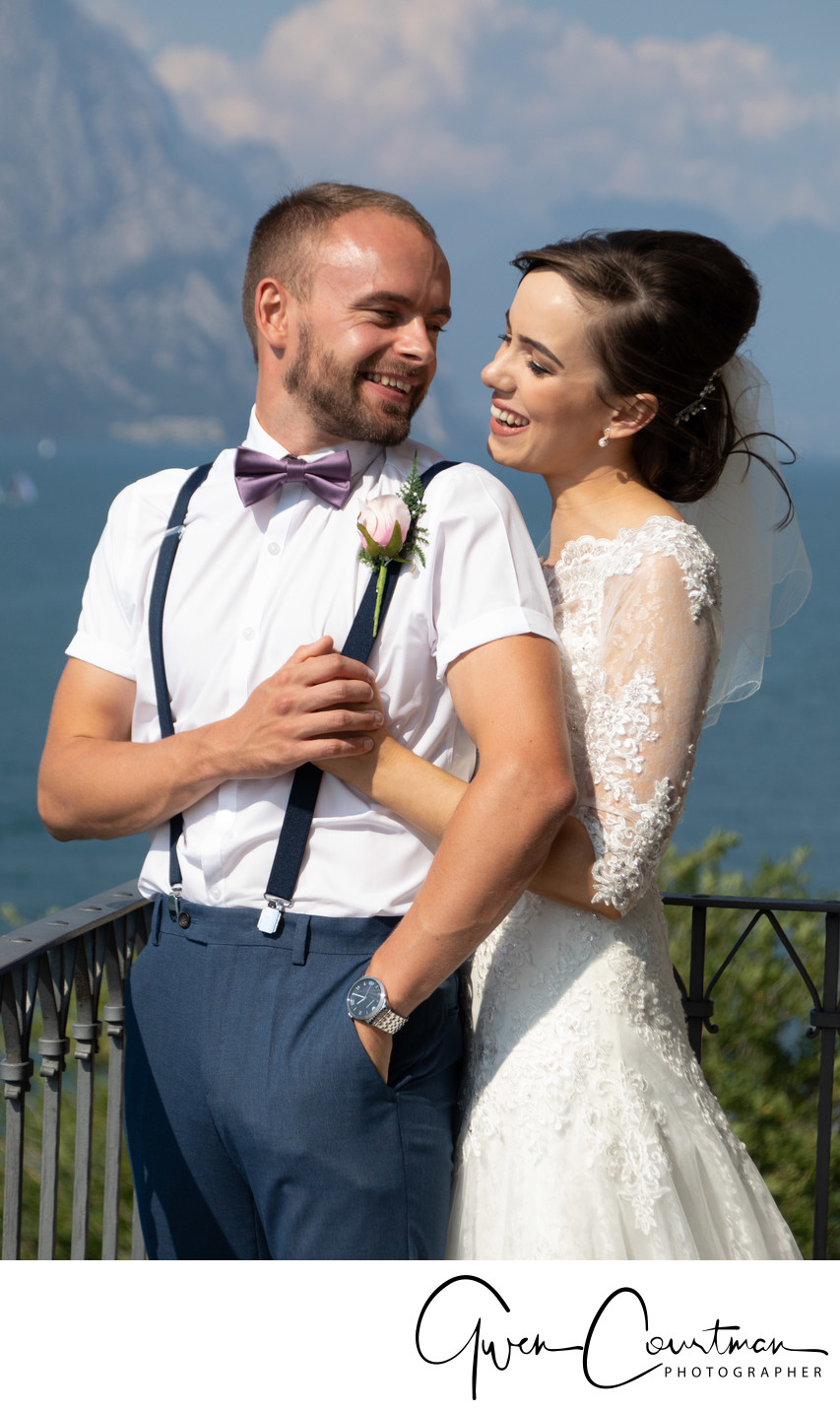 Lisa & Josh Wedding  Malcesine Italy.